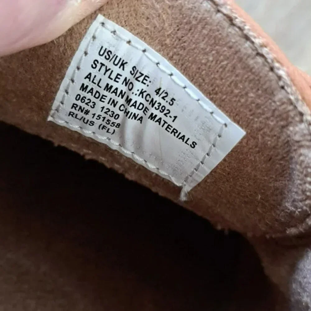 Kenneth Cole Klay Smooth Toe Oxford with Flex - Color: Cognac - Size: Kid 4